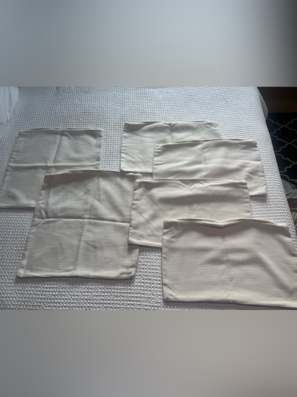 Restoration Hardware Set of 6 Pillow shams